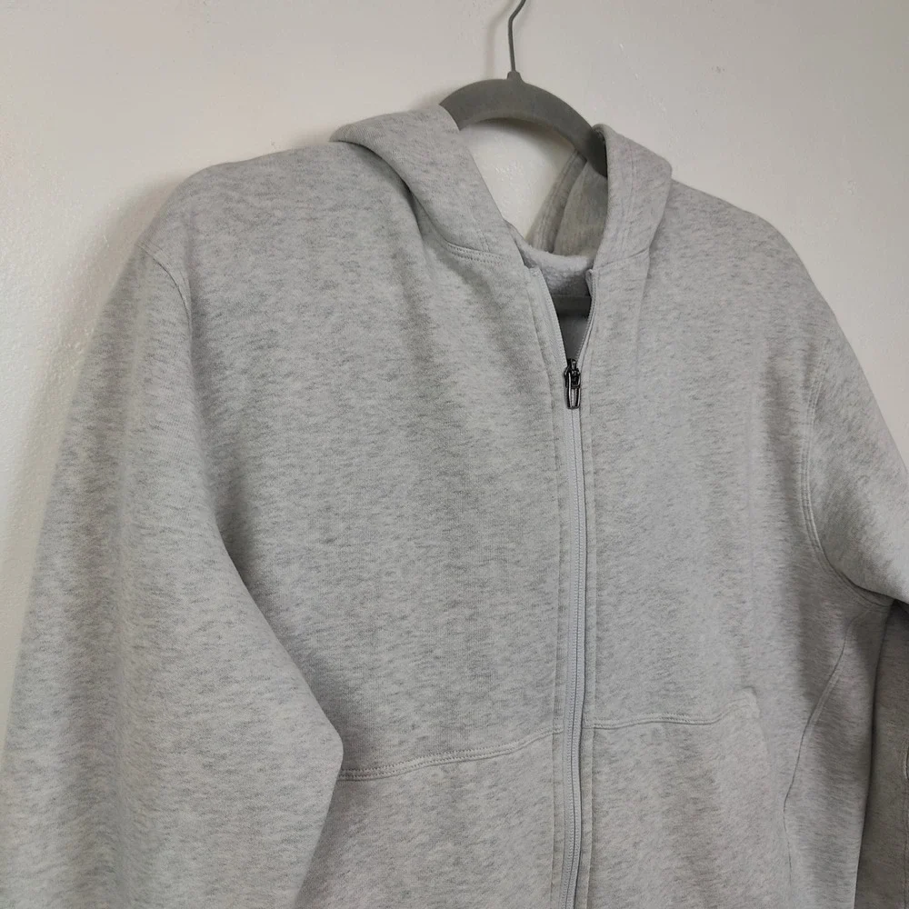 Lululemon Hoodie Mens Medium Grey Full Zip Hooded Athleisure Sporty Gym GLAWED